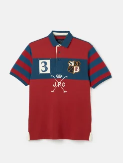 Embellished Red Classic Fit Polo Shirt
