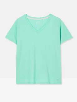 Emily Blue V Neck T-shirt