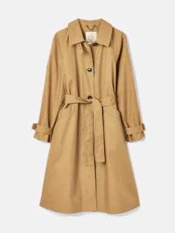Epwell Brown Waterproof Belted Trench Coat