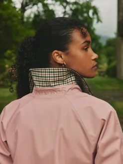 Epwell Pink Waterproof Belted Trench Coat