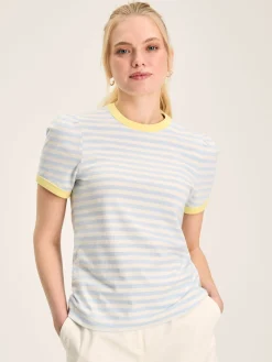 Erin Blue Stripe Short Sleeve T-Shirt