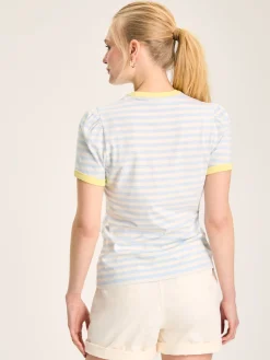 Erin Blue Stripe Short Sleeve T-Shirt