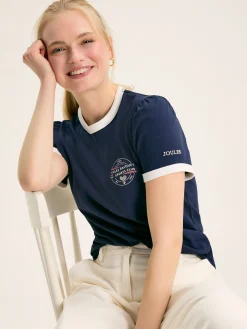 Erin Navy blue Short Sleeve T-Shirt