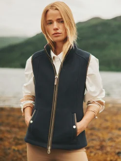 Fairbourne Navy Fleece Gilet