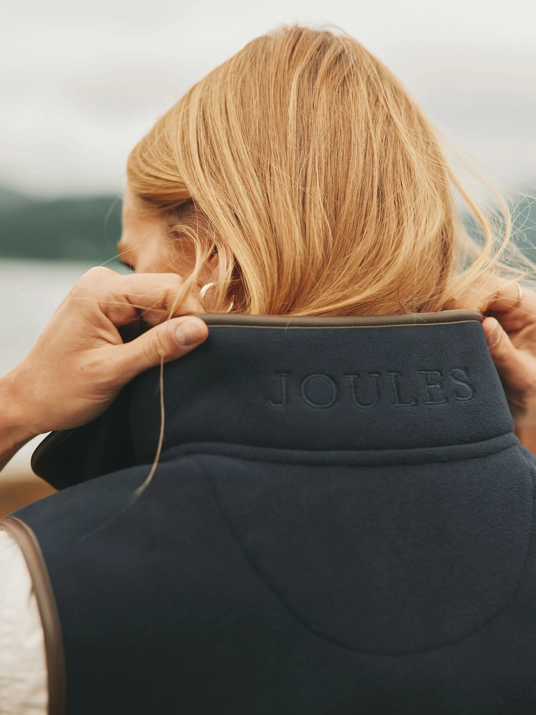 Fairbourne Navy Fleece Gilet