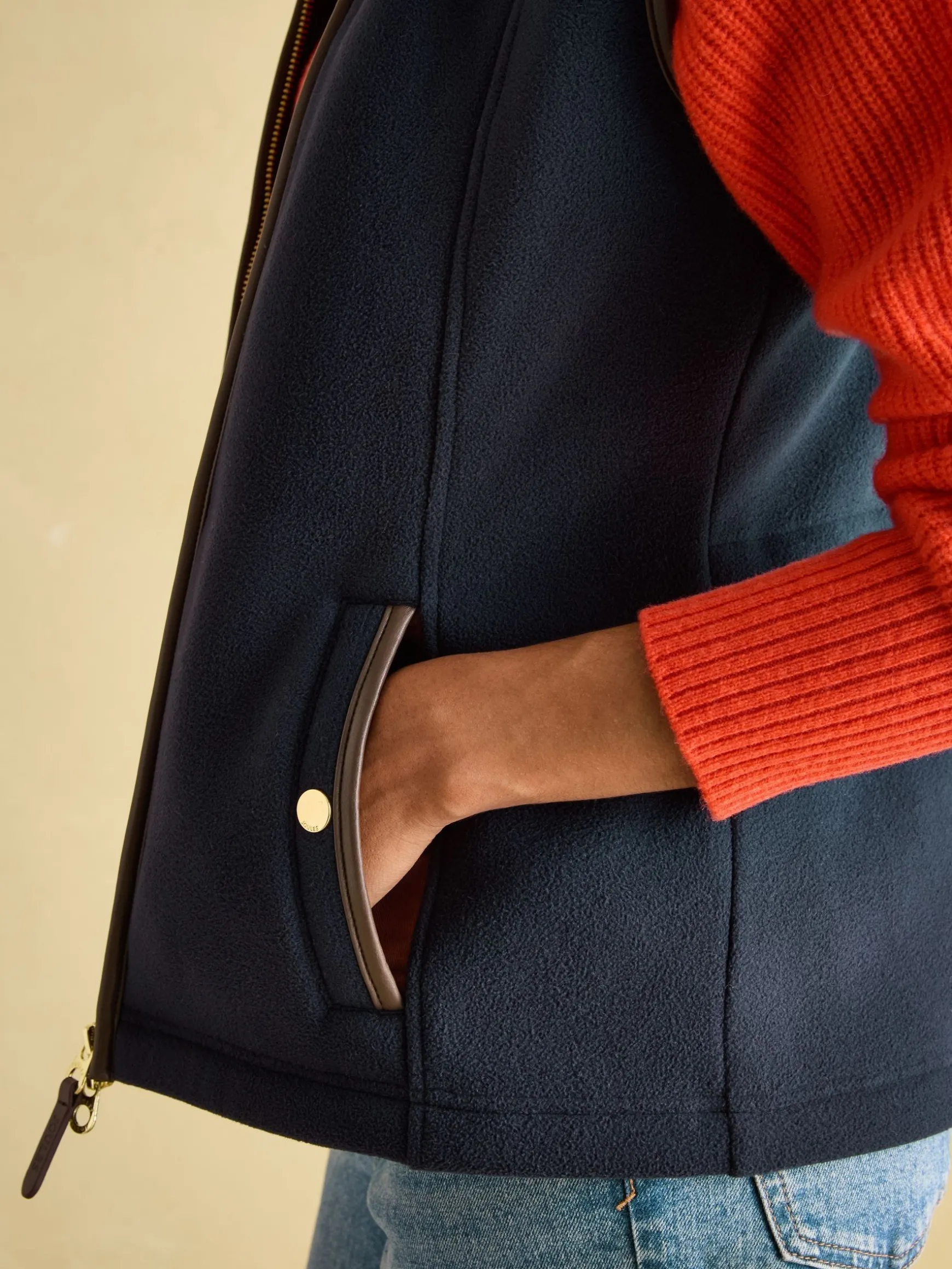 Fairbourne Navy Fleece Gilet