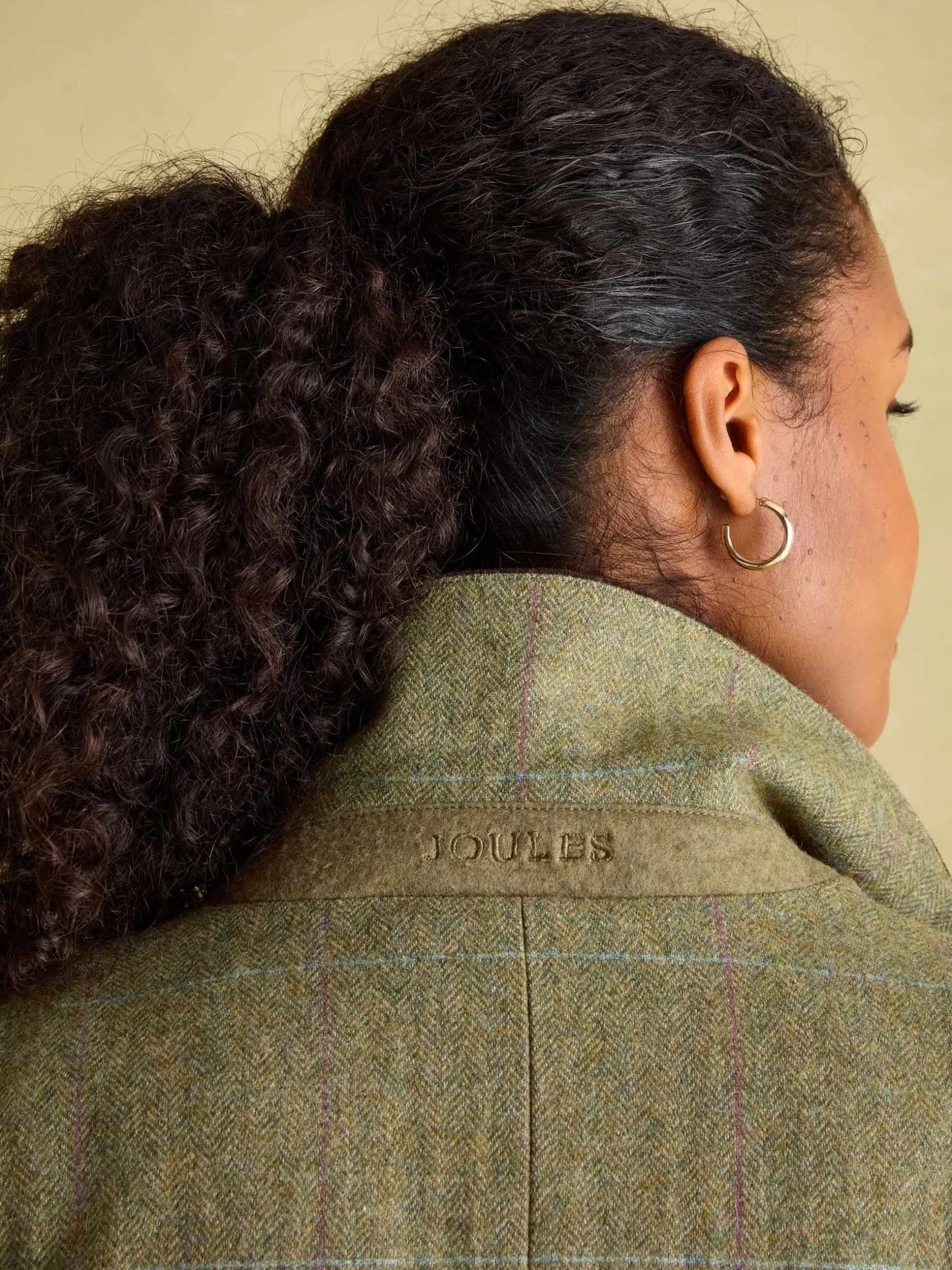 Fayfair Khaki Green Tweed Hacking Jacket