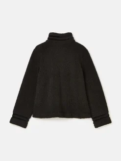 Fleur Black Fleece Jacket