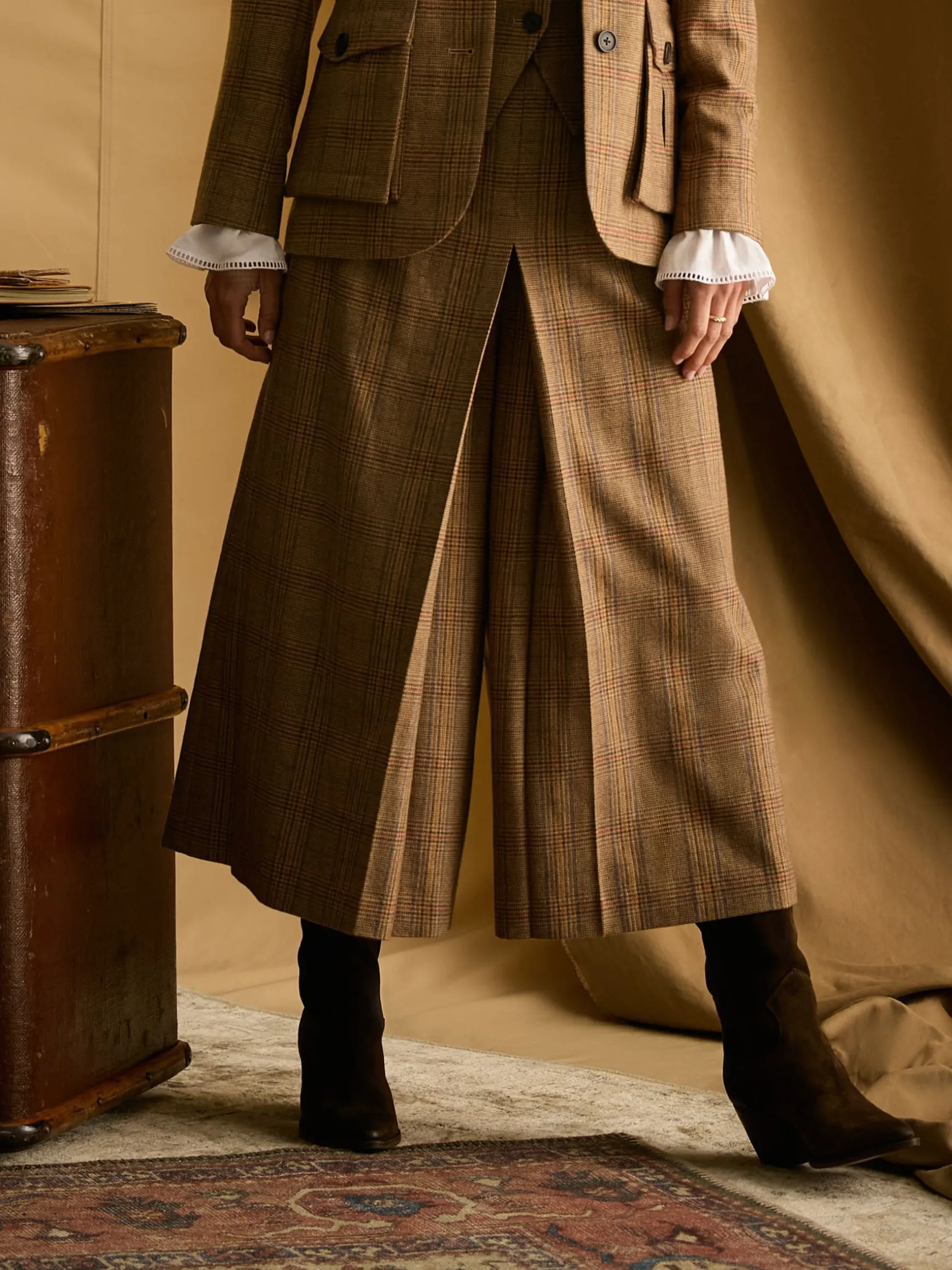 Foxley Check Tweed Culottes