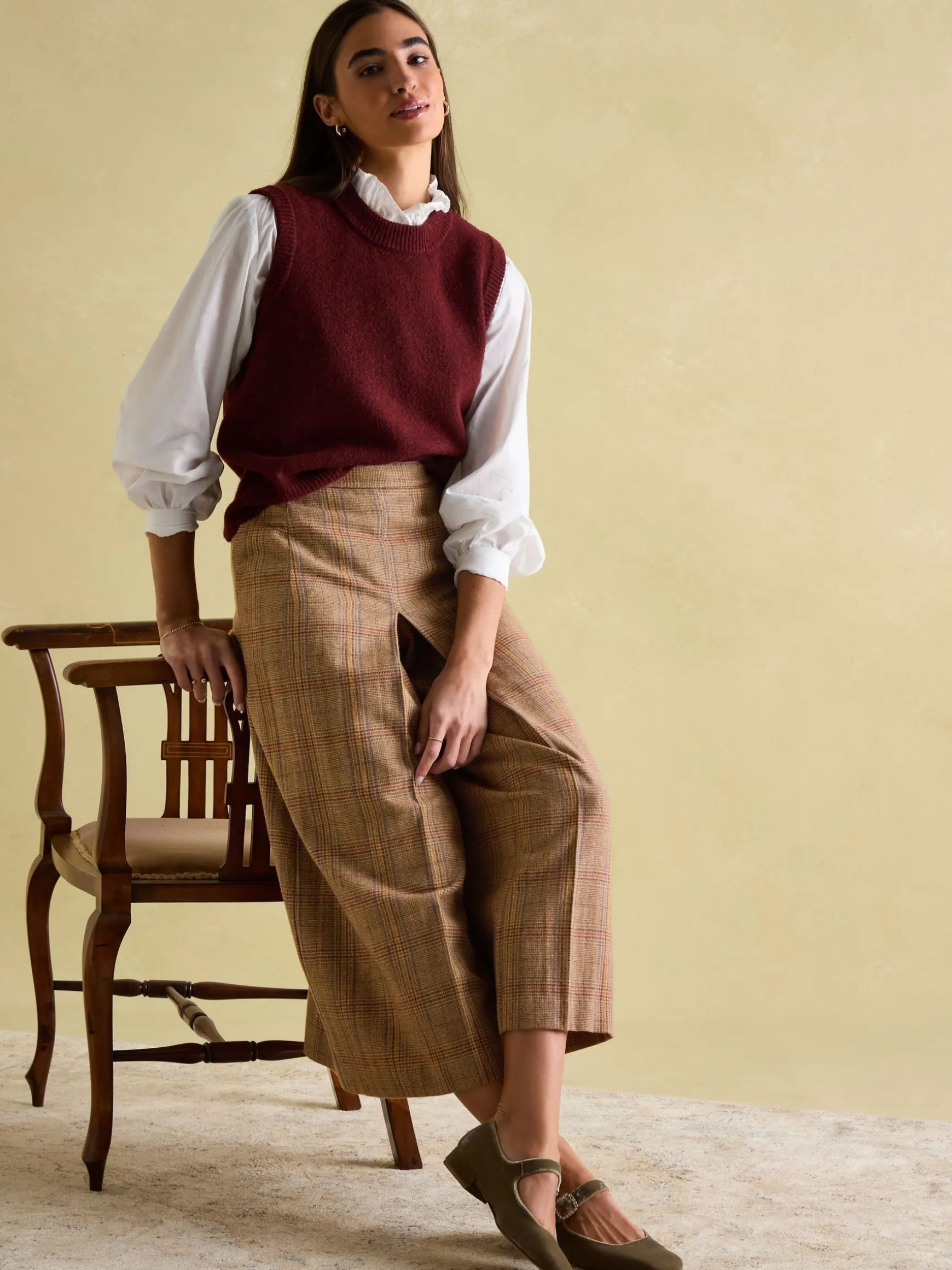 Foxley Check Tweed Culottes