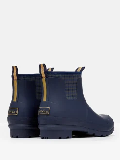 Foxton Navy Blue Neoprene Lined Ankle Wellies