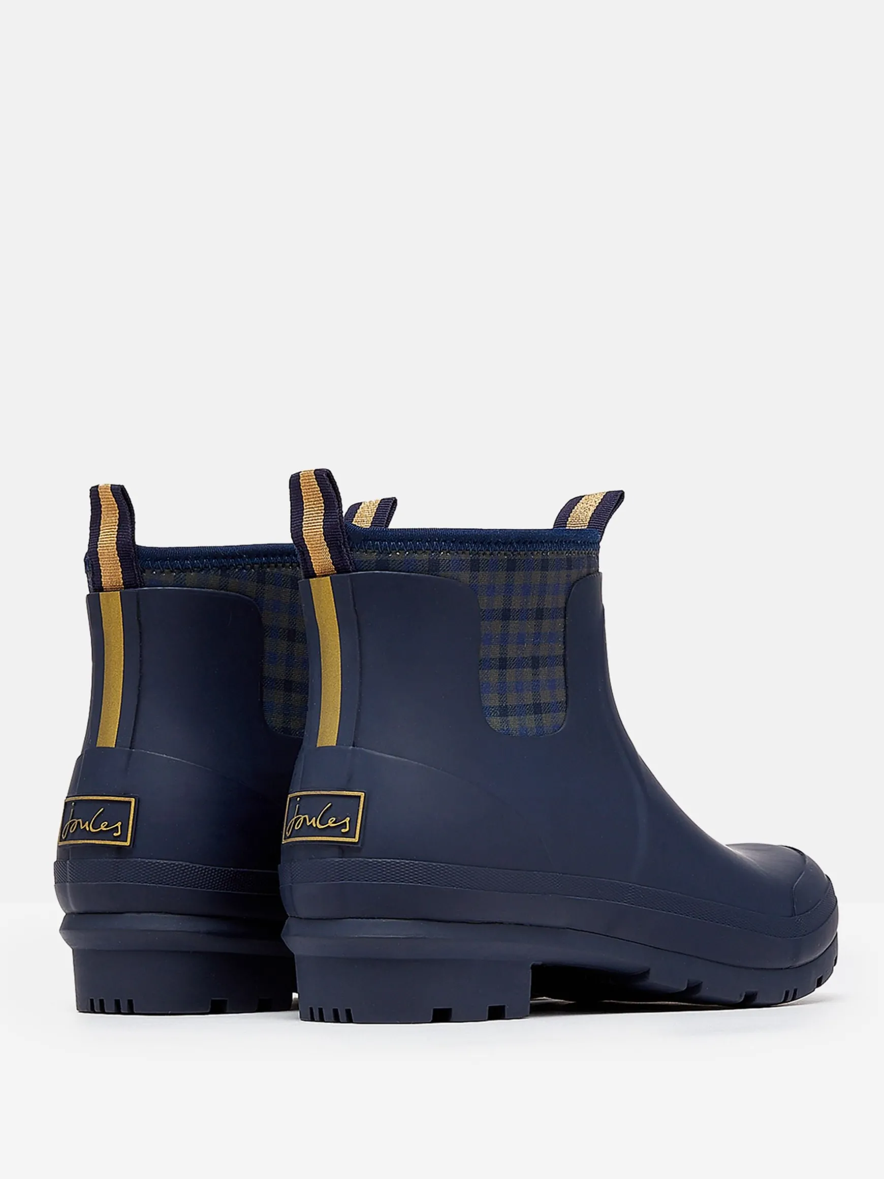 Foxton Navy Blue Neoprene Lined Ankle Wellies