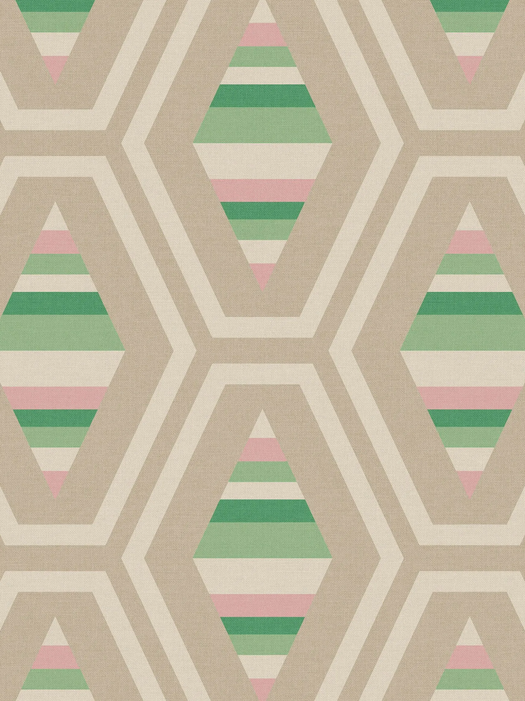 Garden Greens Hallaton Kilim 10M Wallpaper