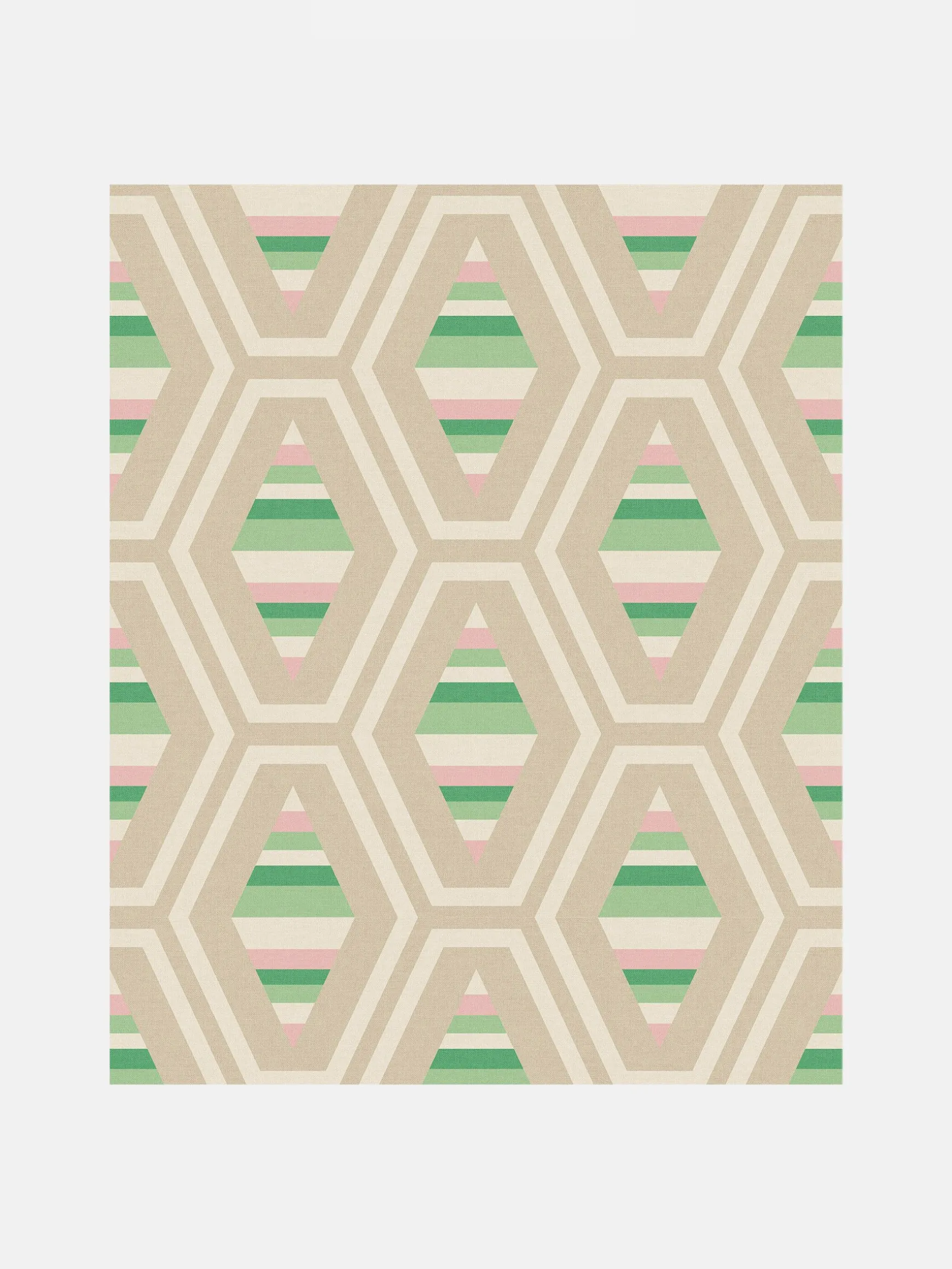 Garden Greens Hallaton Kilim 10M Wallpaper