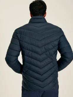 Garrett Navy Blue Showerproof Padded Jacket