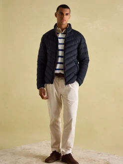 Garrett Navy Showerproof Padded Jacket