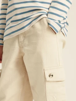 Georgia Beige Cargo Wide Leg Trousers