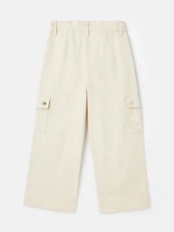 Georgia Beige Cargo Wide Leg Trousers