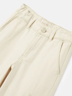 Georgia Beige Cargo Wide Leg Trousers