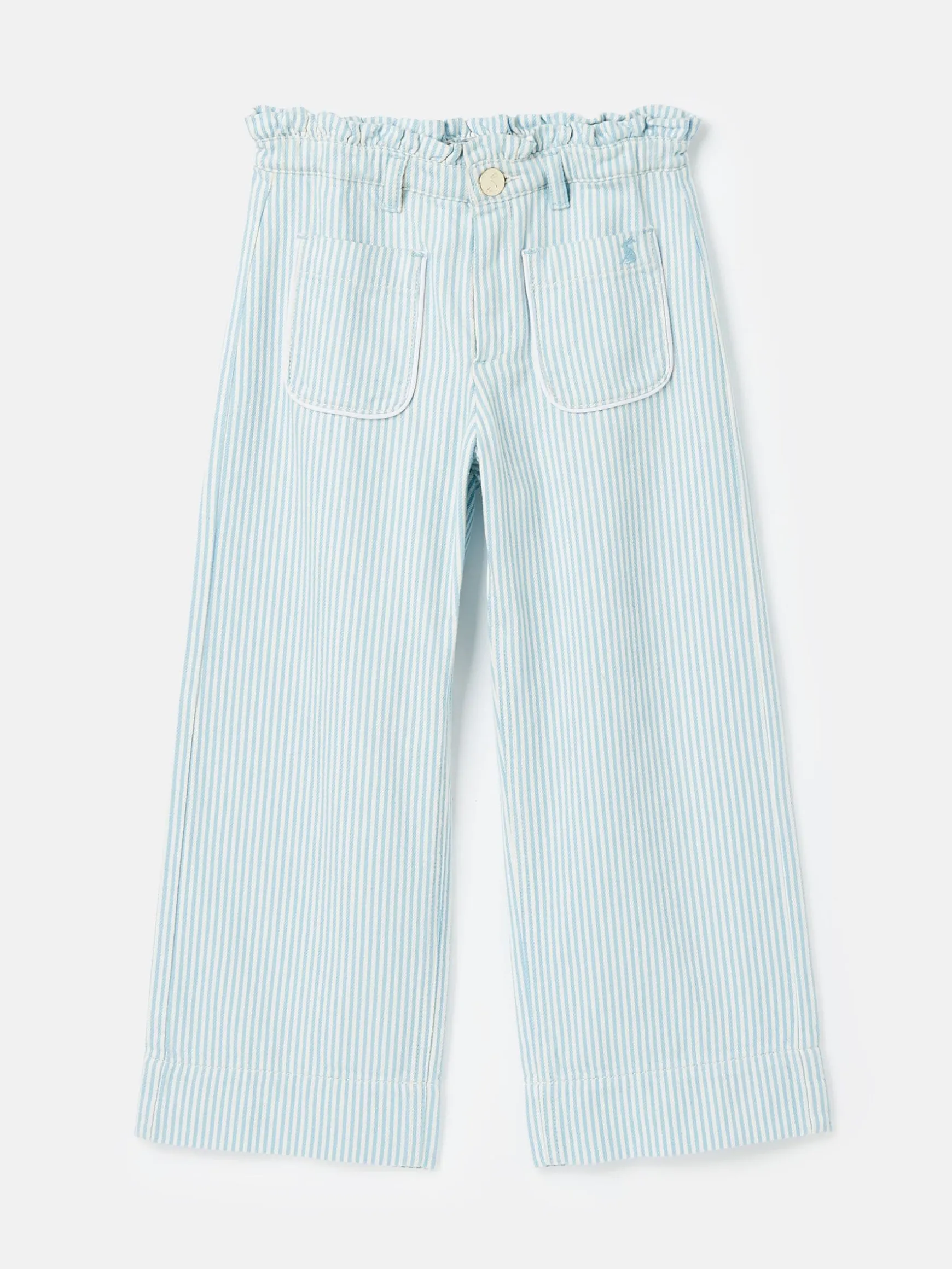 Georgia Blue Striped Wide Leg Trousers