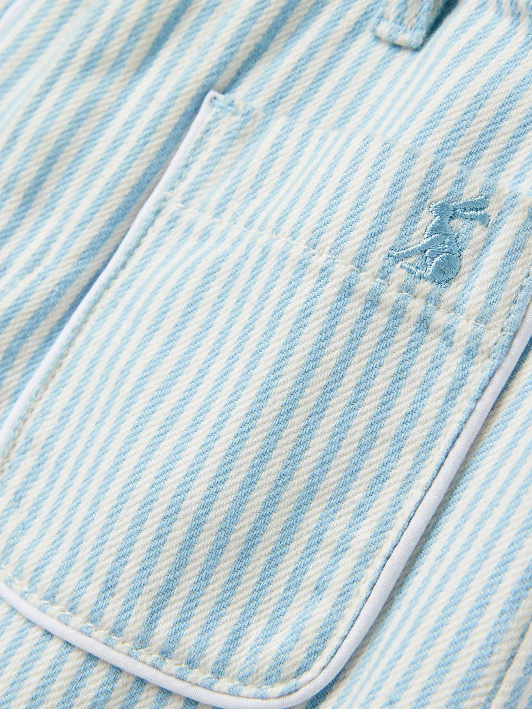 Georgia Blue Striped Wide Leg Trousers