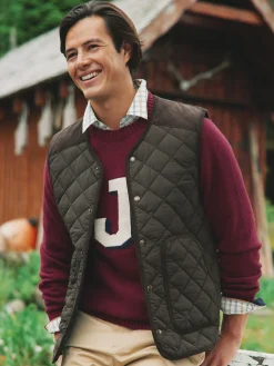 Gibson Brown Quilted Lightweight Gilet