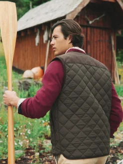 Gibson Brown Quilted Lightweight Gilet