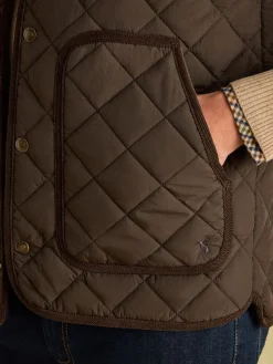 Gibson Brown Quilted Lightweight Gilet