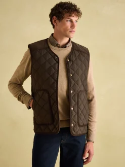 Gibson Brown Quilted Lightweight Gilet