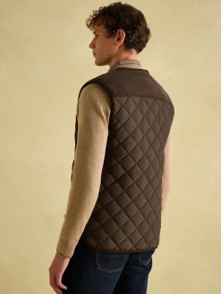 Gibson Brown Quilted Lightweight Gilet