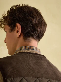 Gibson Brown Quilted Lightweight Gilet