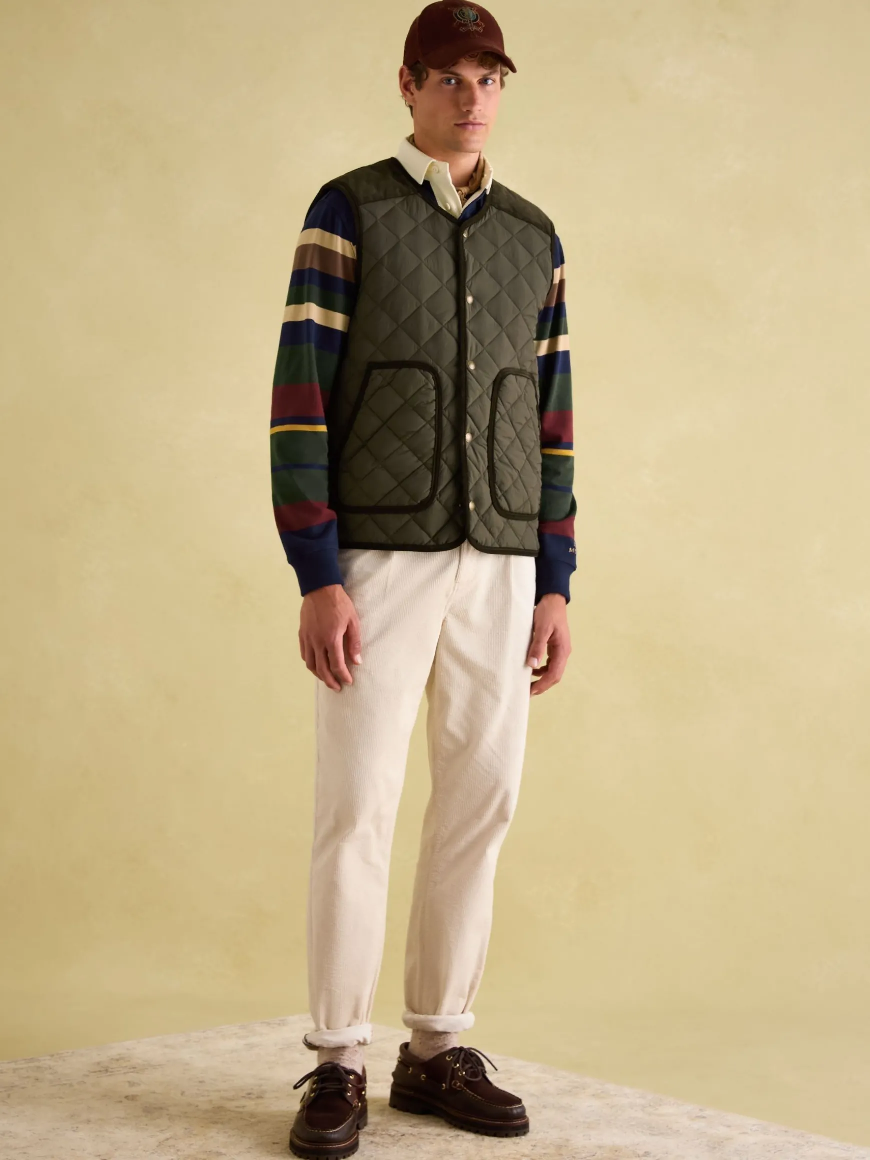 Gibson Green Quilted Lightweight Gilet