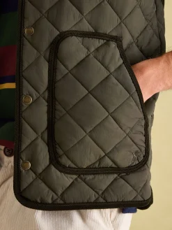 Gibson Green Quilted Lightweight Gilet