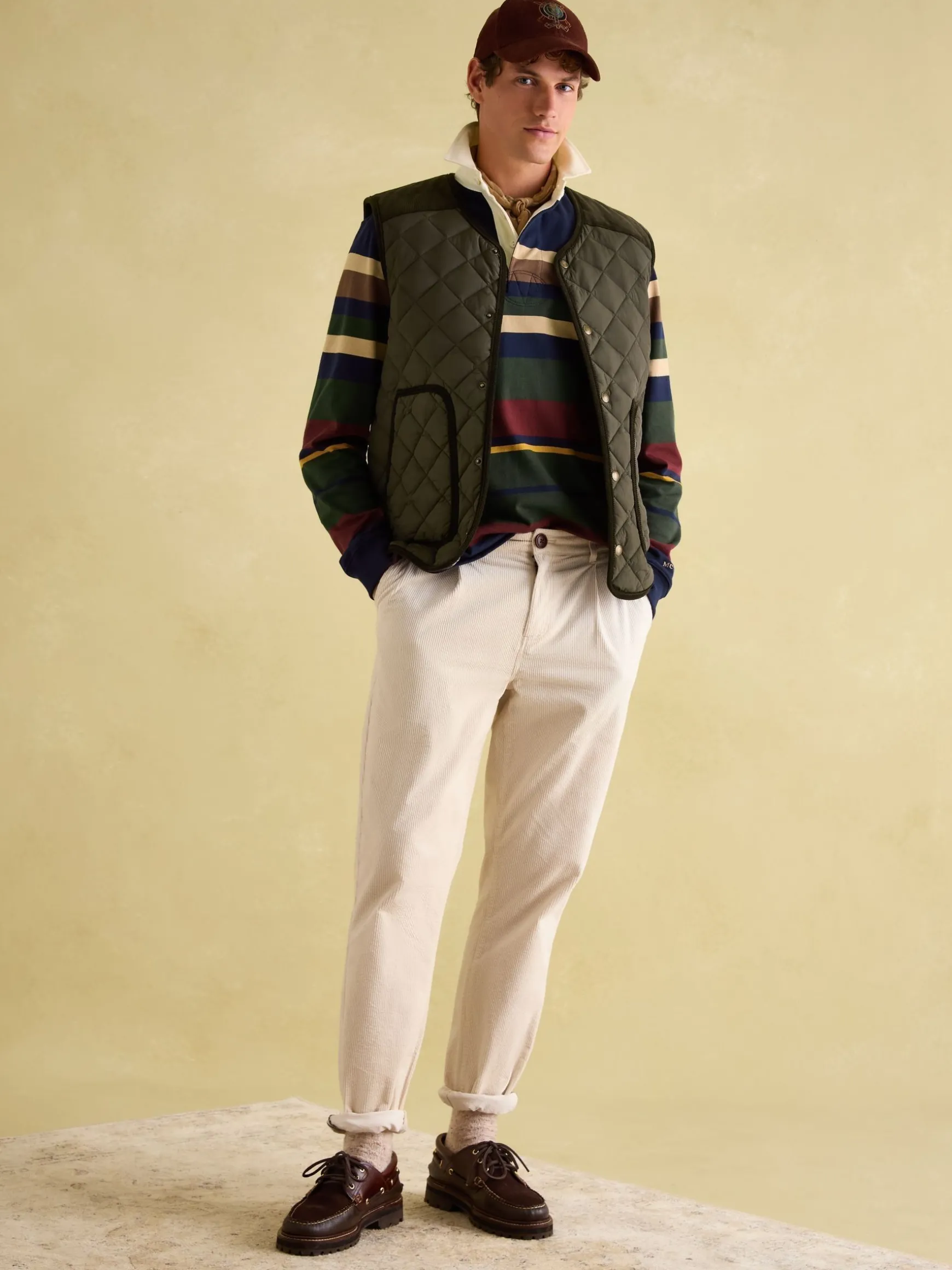 Gibson Green Quilted Lightweight Gilet