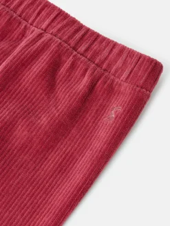 Giddy Up Berry Red Stretch Cord Legging
