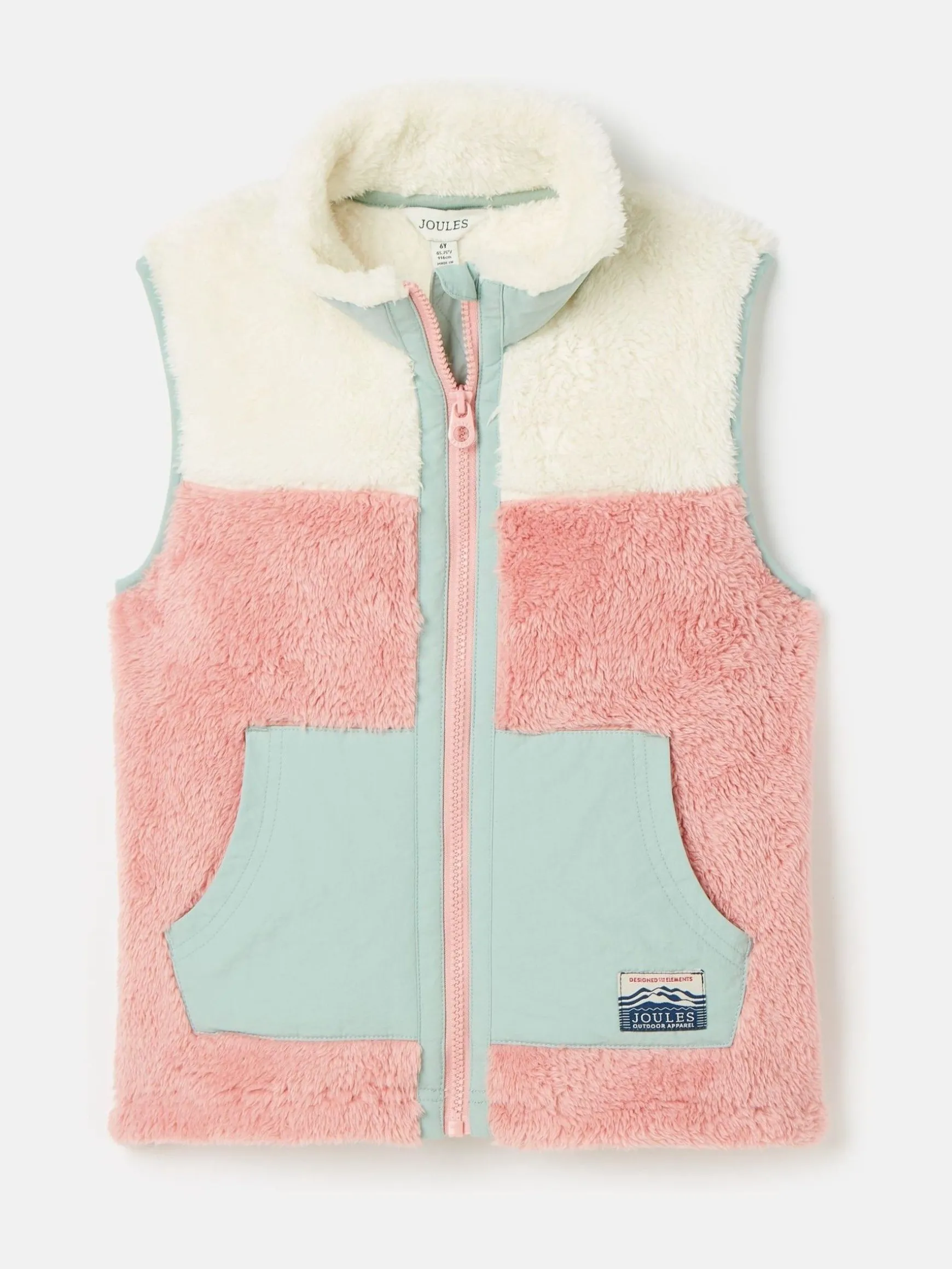 Girls' Always Cosy Colourblock Fleece Gilet