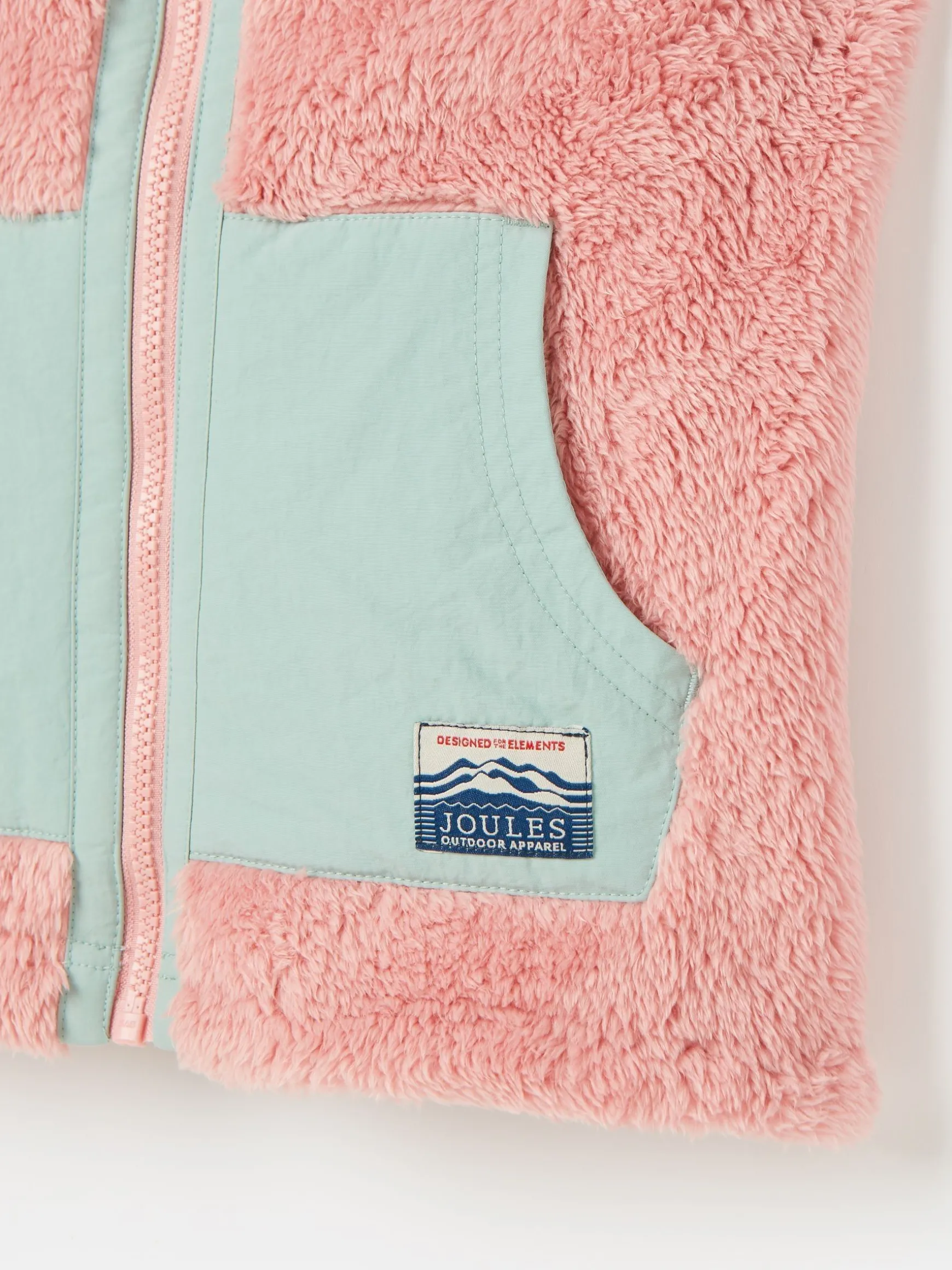 Girls' Always Cosy Colourblock Fleece Gilet