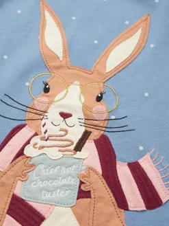 Girls' Ava Blue Artwork T-Shirt