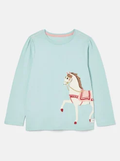 Girls' Ava Mint Green Artwork T-Shirt