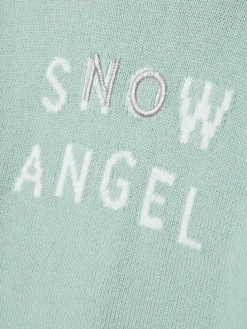 Girls' Cracking Blue Intarsia Artwork Jumper