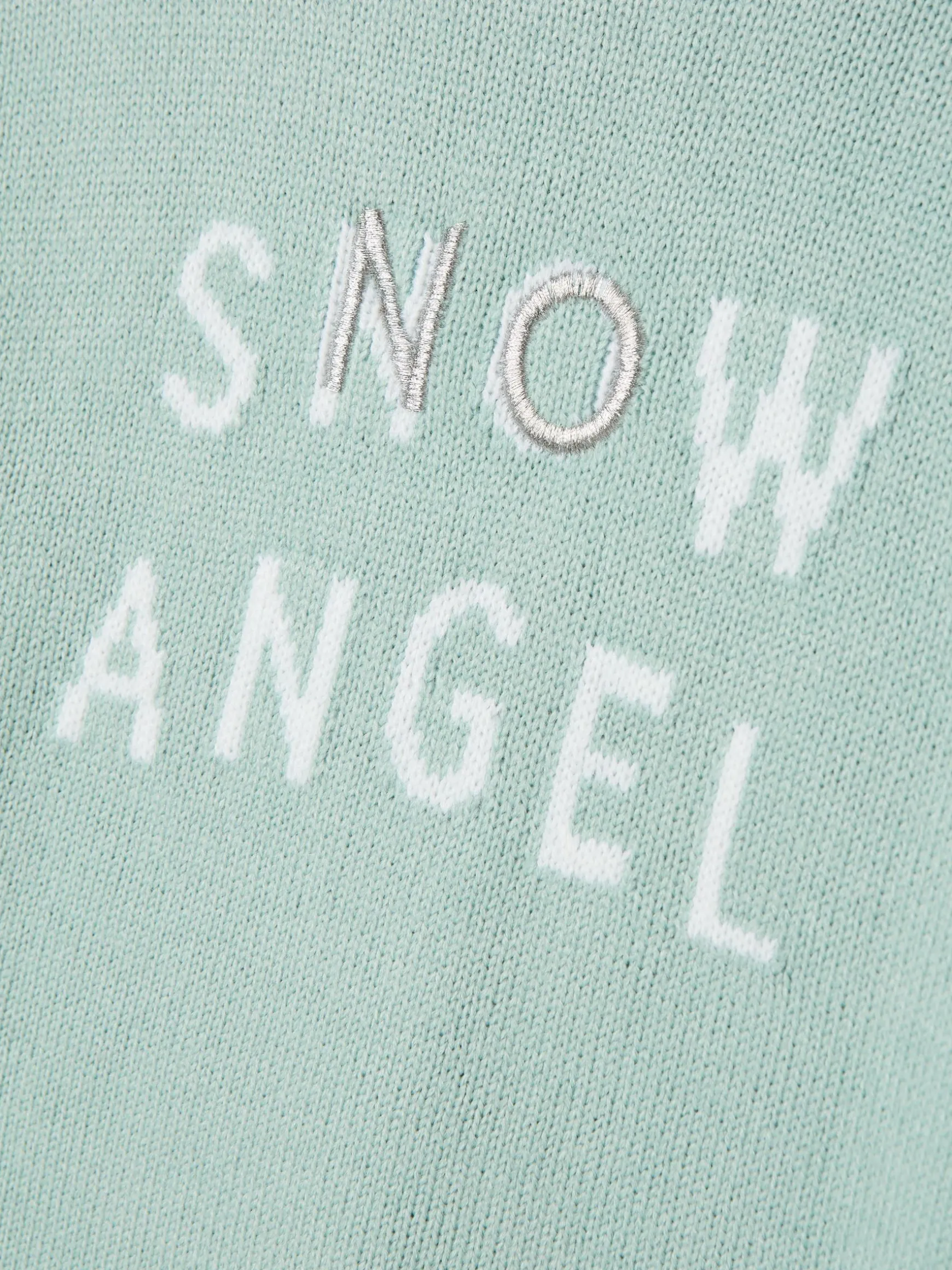 Girls' Cracking Blue Intarsia Artwork Jumper