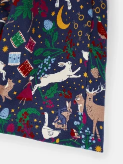 Girls' Gracie 12 Days of Christmas Printed Jersey Dress