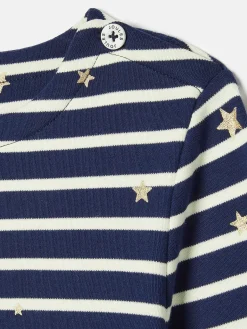 Girls' Harbour Navy Blue Long Sleeve Top