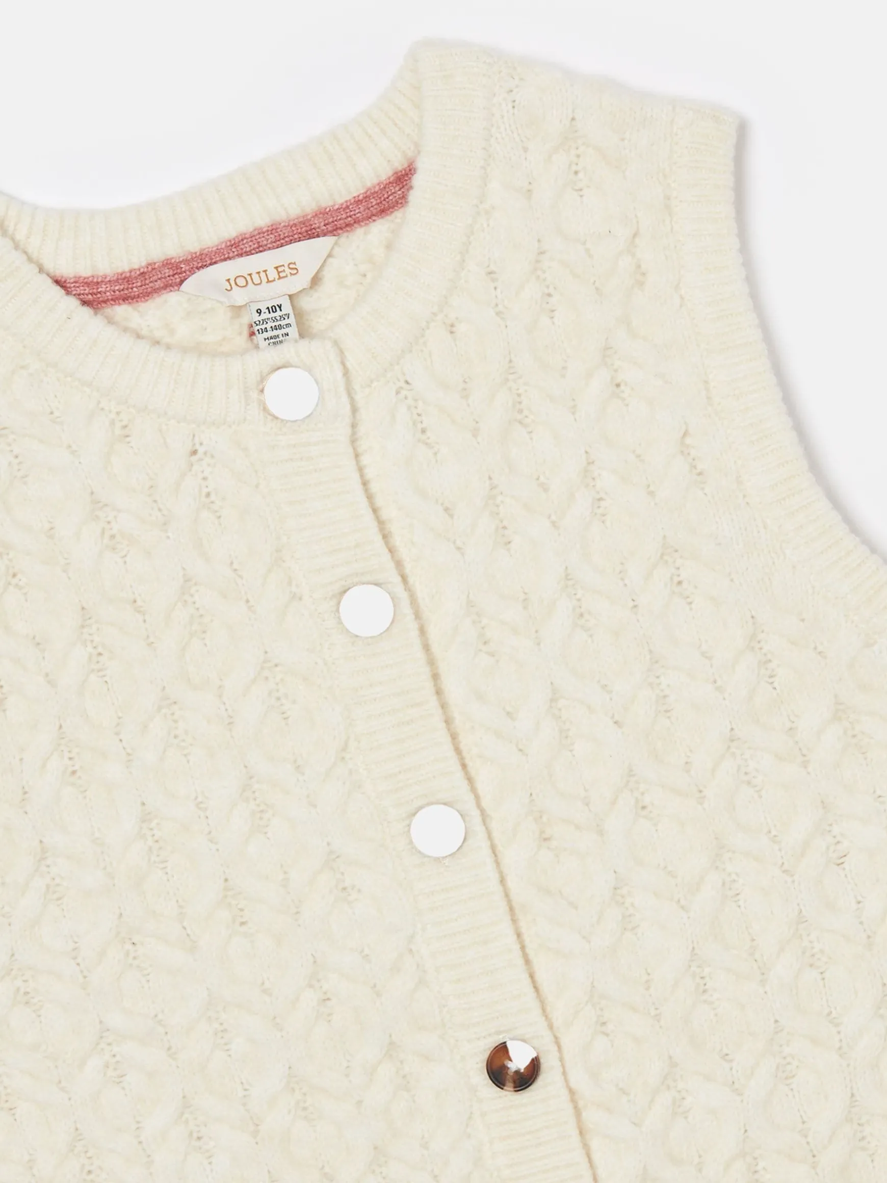 Girls' Isabelle Cream Knitted Tank