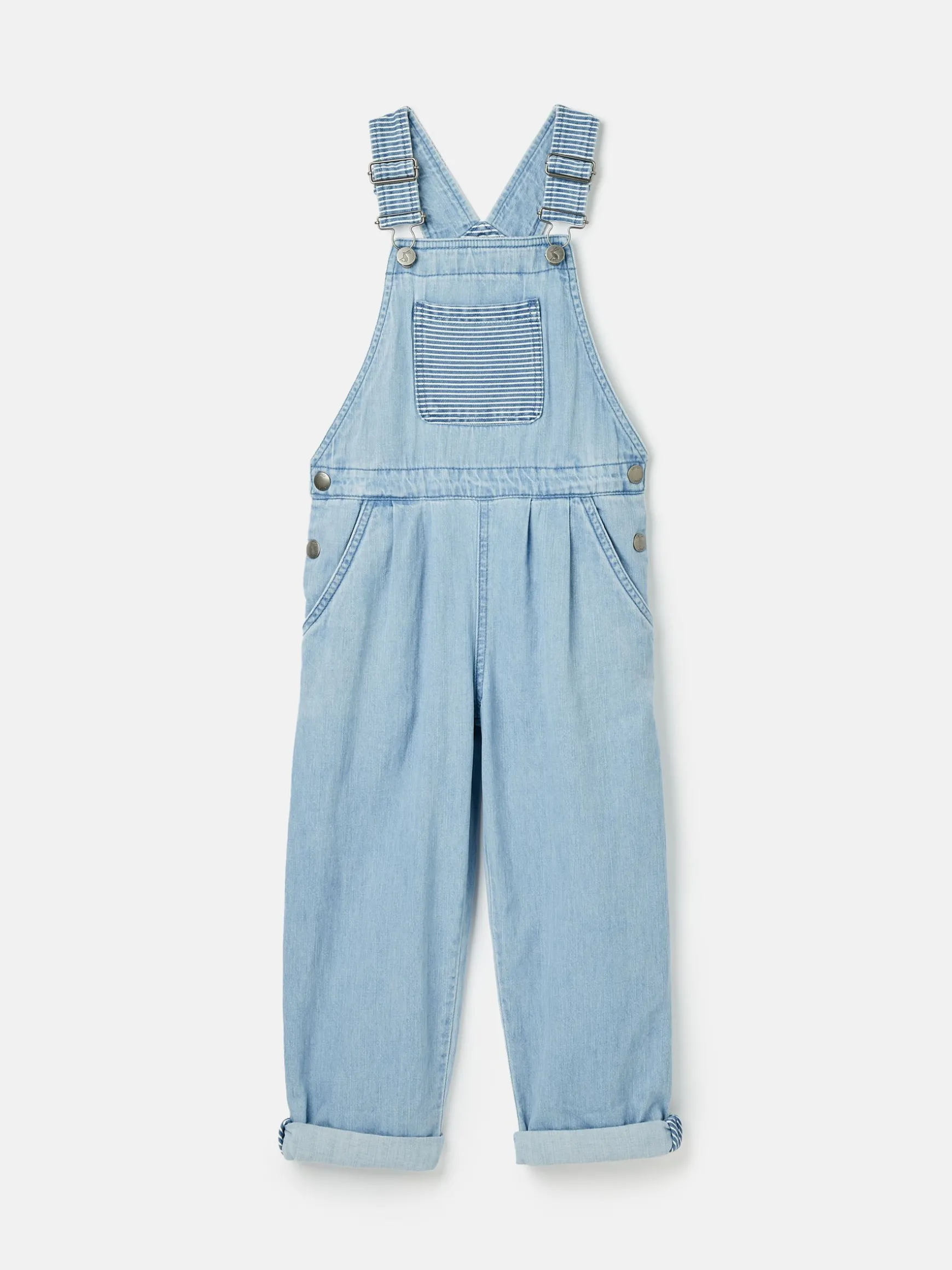 Girls' Madeline Blue Chambray Hotch Potch Dungarees