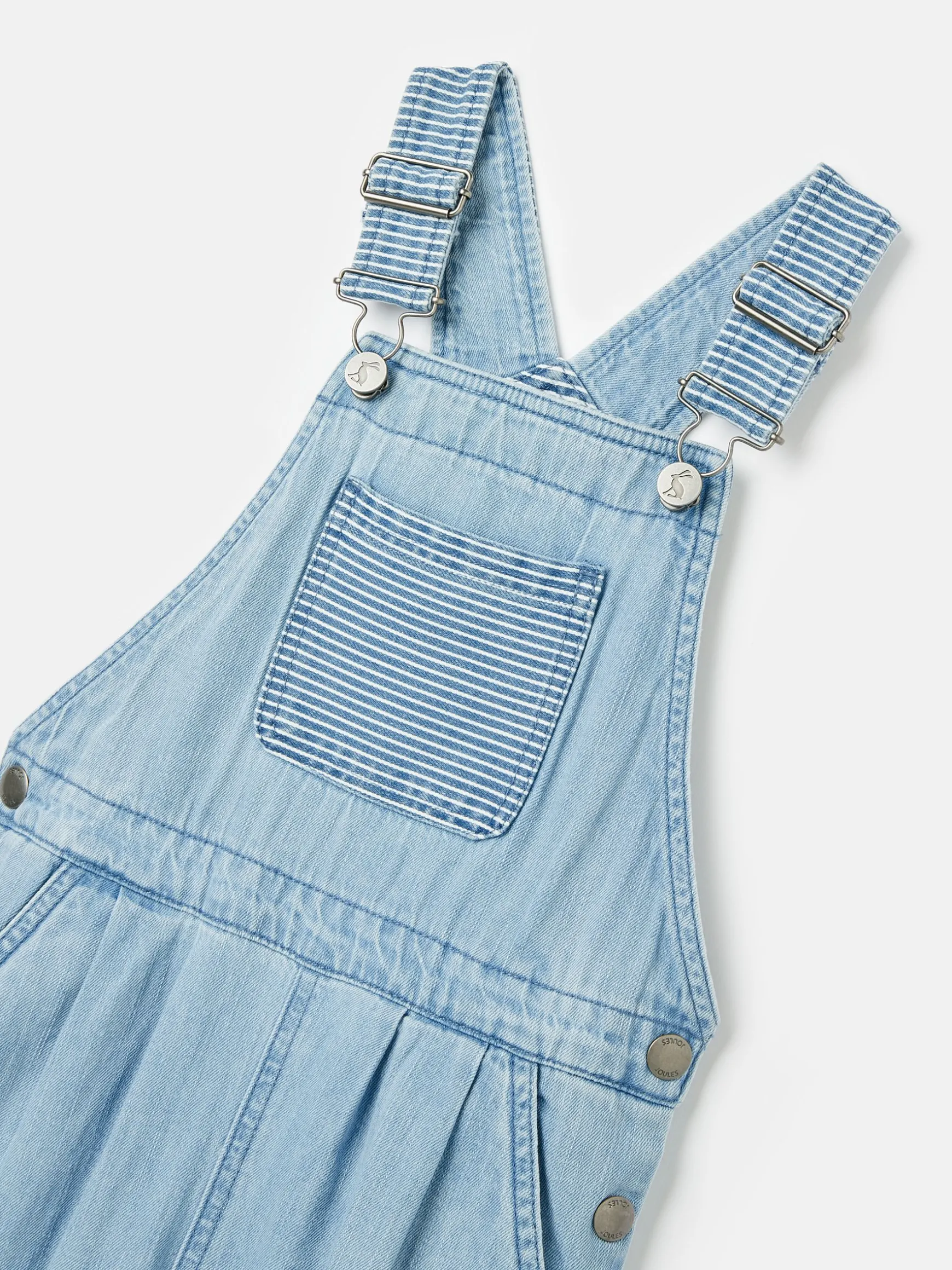 Girls' Madeline Blue Chambray Hotch Potch Dungarees
