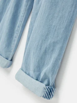 Girls' Madeline Blue Chambray Hotch Potch Dungarees