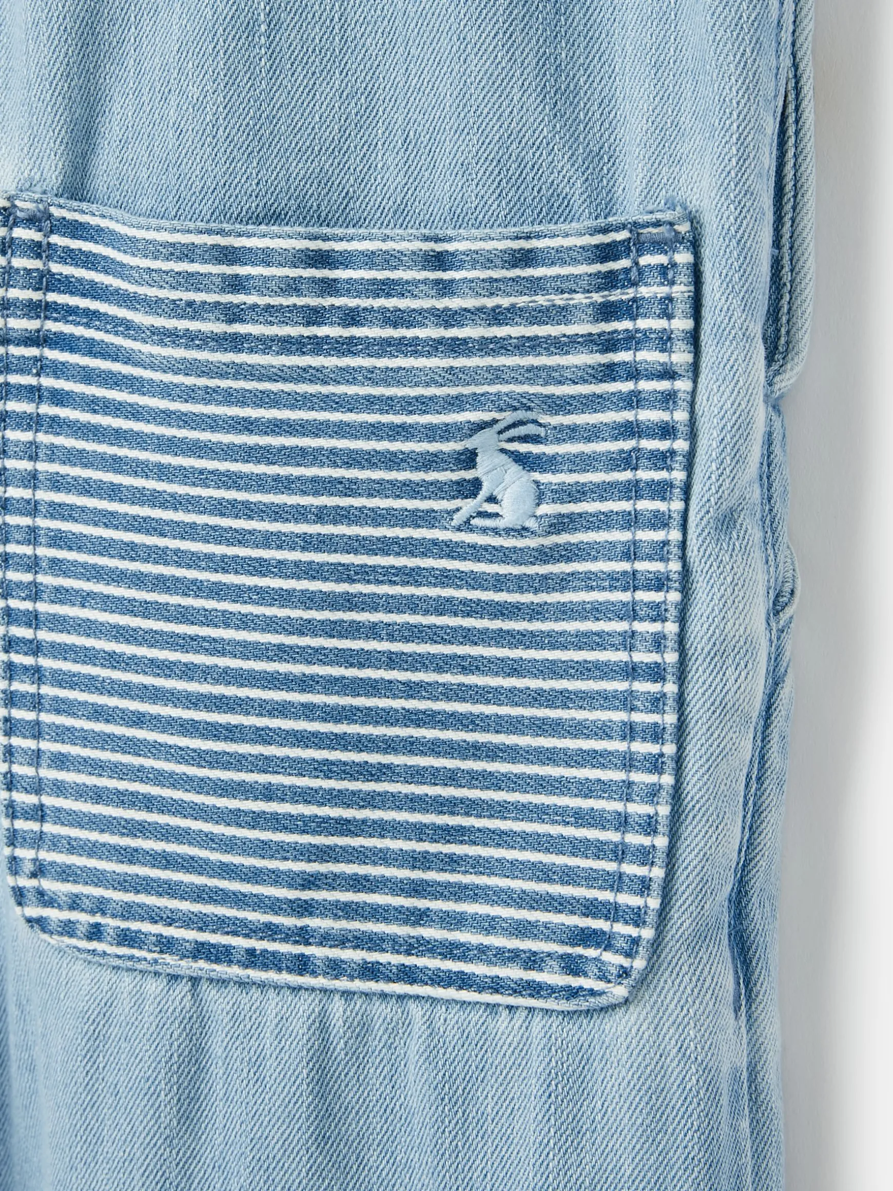 Girls' Madeline Blue Chambray Hotch Potch Dungarees