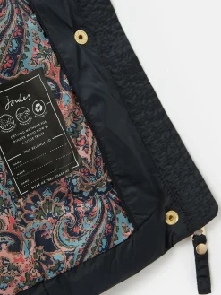 Girls' Pembury Navy Blue Showerproof Padded Coat with Hood