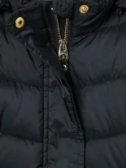 Girls' Pembury Navy Blue Showerproof Padded Coat with Hood